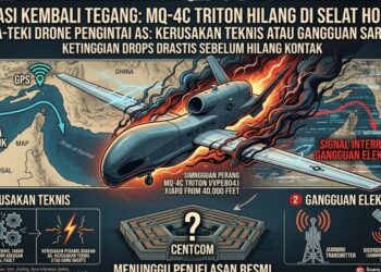 Drone Pengintai AS Seharga Rp2 Triliun Hilang Usai Terjun Bebas dari 40.000 Kaki di Langit Selat Hormuz