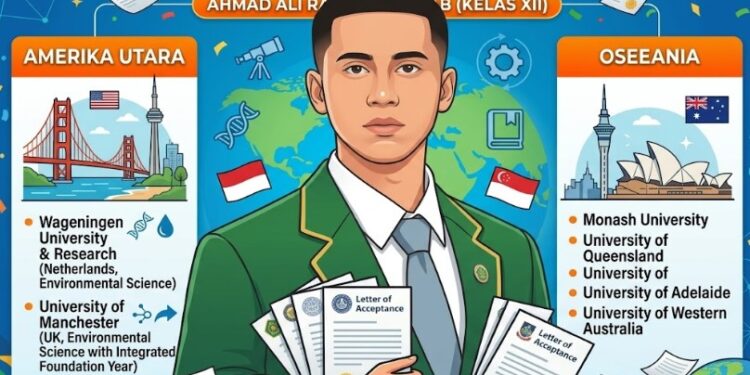 Siswa Indonesia Diterima di 5 Kampus Top Asia-Pasifik, dari University of Auckland hingga University of Queensland dan University of Adelaide