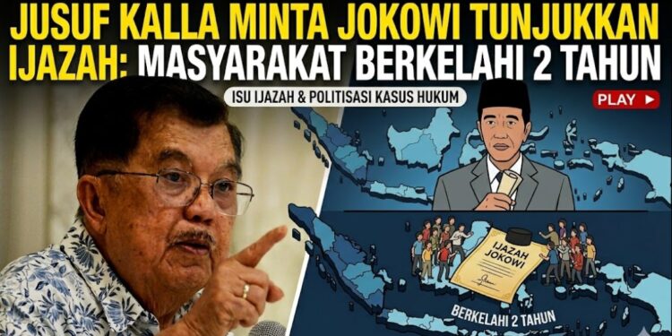 Jusuf Kalla Minta Ijazah Joko Widodo Dibuka, Bantah Tuduhan Penistaan Agama dan Singgung Dugaan Politisasi Laporan