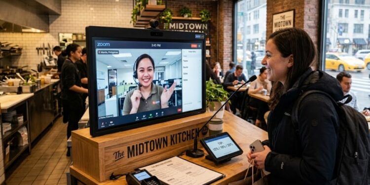 Kasir Restoran di New York Diganti Orang Filipina via Zoom, Gajinya Bikin Kaget