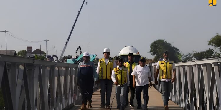 Kementerian PU Rampungkan Jembatan Bailey Dukung Percepatan Sekolah Rakyat Brebes