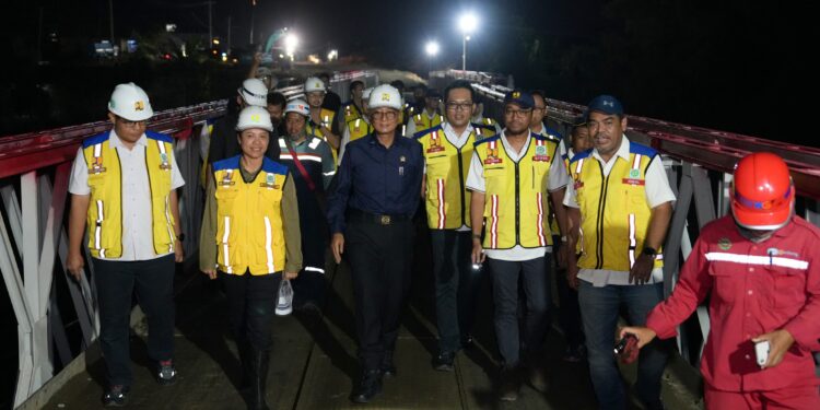 Menteri Dody Pastikan Kesiapan Jembatan Bailey Pendukung Sekolah Rakyat Tahap II di Brebes