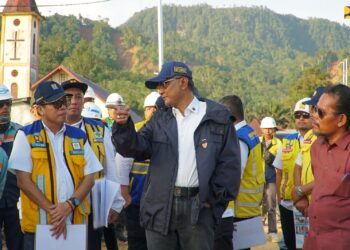 Menteri Dody Tinjau Pembangunan Sabo Dam Aek Tukka, Targetkan Rampung Oktober 2026