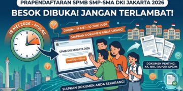 Prapendaftaran SPMB SMP-SMA DKI Jakarta 2026 Dibuka Besok, Orang Tua Diminta Jangan Sampai Telat
