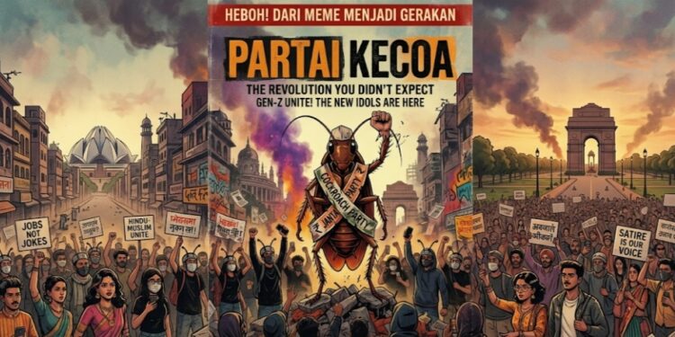 Viral! “Partai Kecoa” Bikin Geger India, Anak Muda Ramai-Ramai Mau Gabung