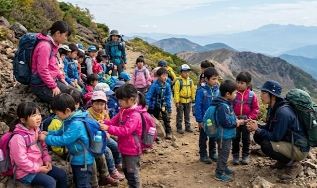 Bocah TK di Jepang Daki Gunung 2.700 Mdpl: Mandiri Sejak Dini atau Menyiksa Anak?