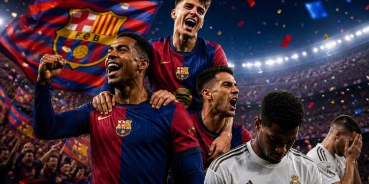 Barcelona Juara Liga Spanyol Usai Kalahkan Real Madrid 2-0
