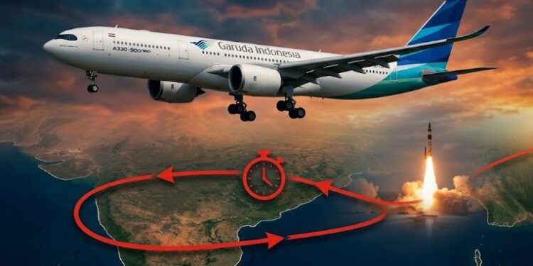 Pesawat Garuda Putar-putar 4,5 Jam di Langit India, Ternyata Ada Uji Coba Rudal