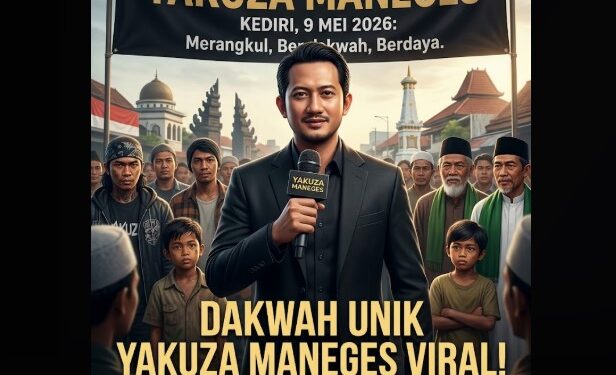 Yakuza Maneges Resmi Muncul di Kediri, Organisasi Dakwah Ini Langsung Jadi Sorotan