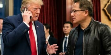 Manusia Rp3.000 Triliun Jensen Huang Ikut Lawatan Trump ke China, Ada Apa?