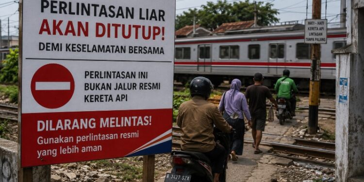 40 Titik Perlintasan Liar di Bawah 2 Meter Bakal Ditutup