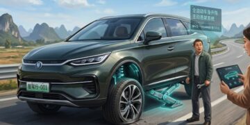 SUV China Makin Canggih! Pamer Mobil Bisa Angkat Badan Sendiri Saat Ban Bocor