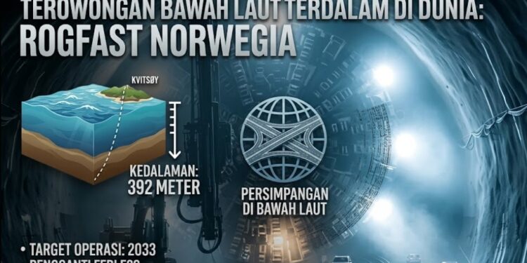 Norwegia Bangun Terowongan Bawah Laut Terdalam di Dunia, Mobil Bakal Melintas 392 Meter di Bawah Laut