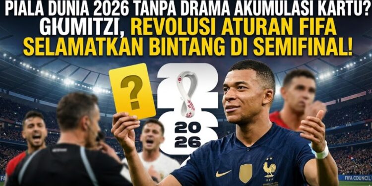 FIFA Mau Hapus Drama Kartu Kuning di Piala Dunia 2026, Pemain Bintang Bisa Tetap Main