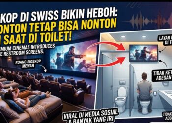 Bioskop di Swiss Bikin Heboh, Penonton Tetap Bisa Nonton Film Saat di Toilet