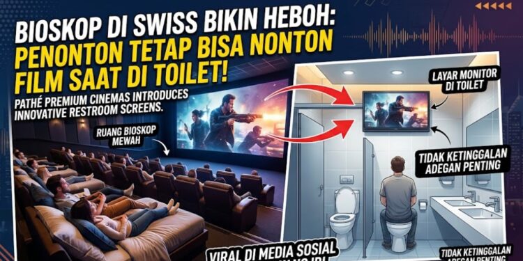 Bioskop di Swiss Bikin Heboh, Penonton Tetap Bisa Nonton Film Saat di Toilet