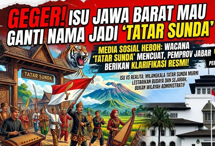 Heboh Isu Jawa Barat Mau Ganti Nama Jadi Tatar Sunda, Pemprov Akhirnya Buka Suara