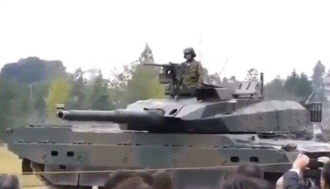 Tank Jepang Type 10 Bikin Dunia Melongo, Gelas Wine Tetap Tegak Saat Tank Ngebut