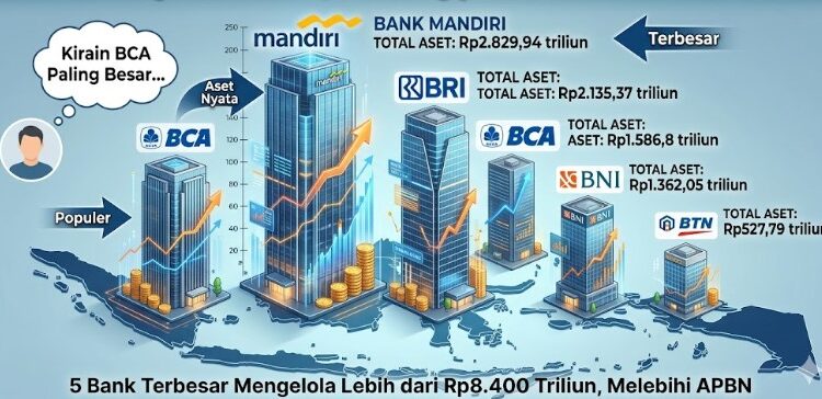 Ini Daftar Bank dengan Aset Terbesar di Indonesia pada 2025