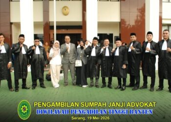 Penguatan Profesi Advokat, 11 Anggota PERNOBIL Jalani Sumpah di Pengadilan Tinggi Banten