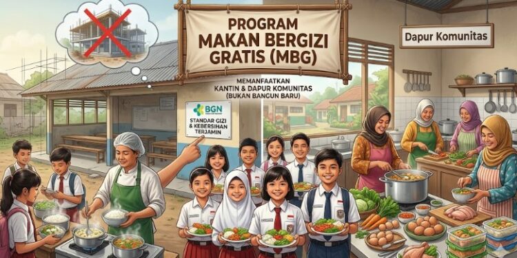 Kantin Sekolah dan Dapur Komunitas Disiapkan Jadi Mesin Baru Program MBG