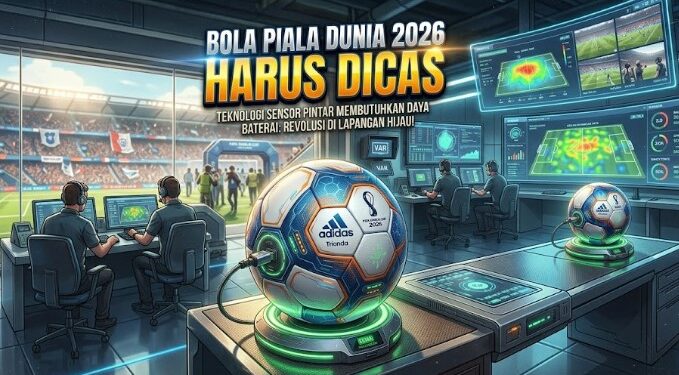 Piala Dunia 2026 Makin Canggih, Bola Pertandingannya Harus Diisi Daya Dulu