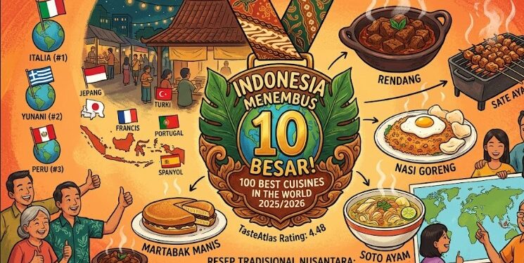 Indonesia Masuk 10 Besar Kuliner Terbaik Dunia, Netizen: Pantas Nasi Padang Susah Dilawan
