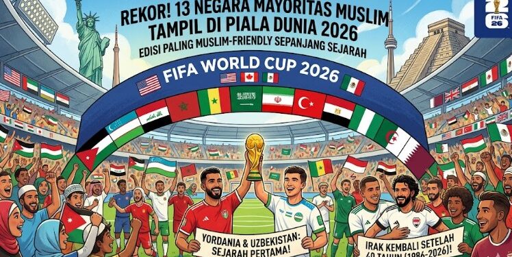 Piala Dunia 2026 Pecahkan Rekor! Negara-Negara Muslim Ramai-Ramai Tampil di Panggung Terbesar Dunia