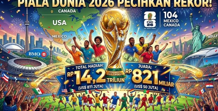 Piala Dunia 2026 Pecahkan Rekor! Total Hadiah Tembus Rp 14 Triliun