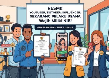 Resmi! YouTuber, TikToker dan Influencer Kini Diakui sebagai Pelaku Usaha, Wajib Kantongi NIB