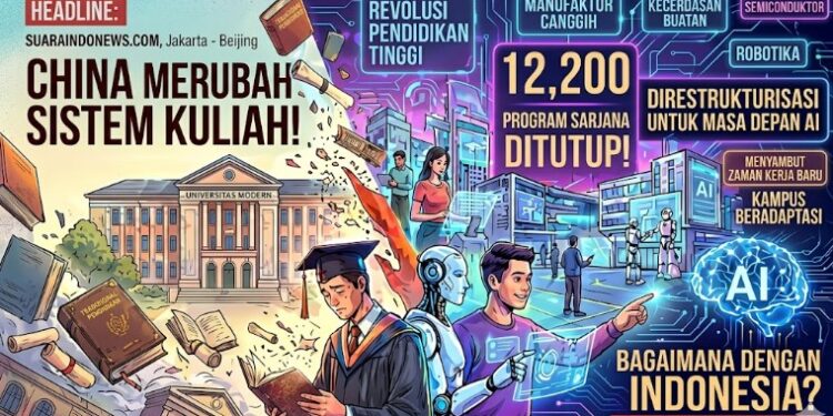 China Tutup 12.200 Jurusan Kuliah, Fokus ke AI dan Robotika! Apakah Indonesia Perlu Ikut?