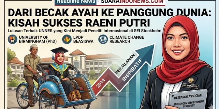 Masih Ingat? Dulu Diantar Ayah Naik Becak Saat Wisuda, Raeni Kini Jadi Doktor dan Peneliti Internasional