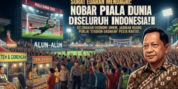 Mendagri Minta Pemda Gelar Nobar Piala Dunia 2026, Alun-alun hingga Lapangan Siap Jadi “Stadion Dadakan”
