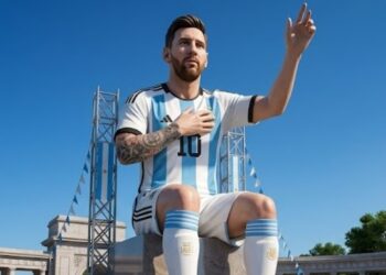 Messi Kini Setinggi Gedung 8 Lantai! Argentina Resmikan Patung Raksasa 26 Meter