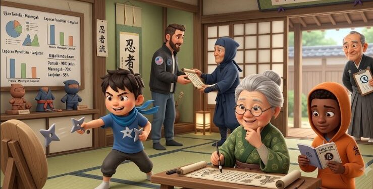 131 Orang Rela Jadi “Ninja Modern”, Ujian Ini Serius Tapi Rasanya Kayak Anime Jadi Nyata