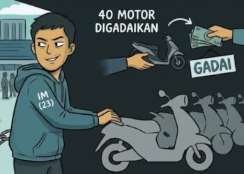 Omong Manis Berujung Tangis! Mahasiswa Gadaikan 40 Motor Teman dan Pacar Demi Foya-Foya hingga MiChat