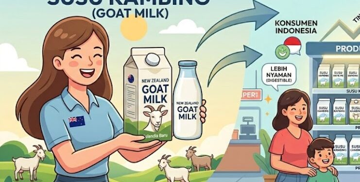 Dulu Dianggap Alternatif, Kini Jadi Buruan! Susu Kambing Selandia Baru Meledak di Pasar Indonesia