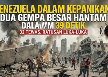 Horor 39 Detik di Venezuela! Dua Gempa Raksasa Datang Beruntun, Puluhan Tewas dan Ratusan Terluka