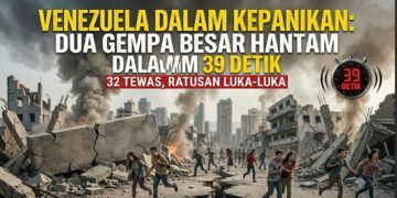 Horor 39 Detik di Venezuela! Dua Gempa Raksasa Datang Beruntun, Puluhan Tewas dan Ratusan Terluka