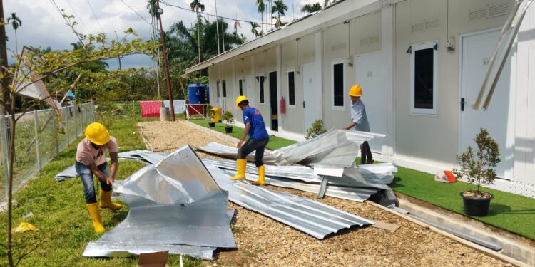 Kementerian PU Gerak Cepat Tangani Huntara Rusak Akibat Puting Beliung di Aceh Utara