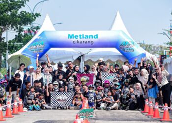 Metland Cikarang Pecahkan Rekor MURI! 400 Anak Ramaikan Dragrace Pushbike Terbesar