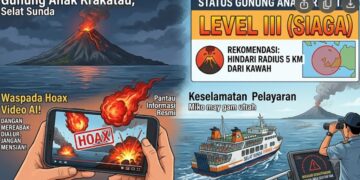 Status Gunung Anak Krakatau Naik Menjadi Siaga, Masyarakat Diminta Tidak Mendekat Radius 5 Kilometer