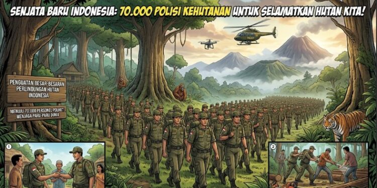 Prabowo Siapkan 70 Ribu Polisi Hutan! Illegal Logging Bakal Makin Sulit Berkutik