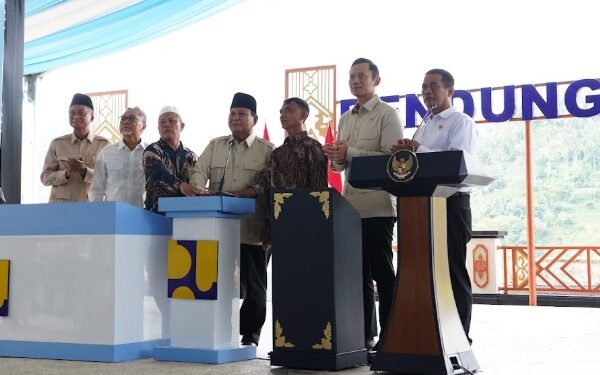 Resmikan Lima Bendungan, Prabowo: Saya Yakin Kita Akan Jadi Lumbung Pangan Dunia