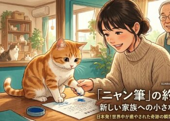 Kucing Jepang Bikin Dunia Gemas! Sebelum Diadopsi, Si Meong “Tanda Tangan” Pakai Cap Kaki Imut