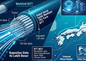 Jepang Bikin Internet Masa Depan Makin Gila, NTT Tambah Jalur Data di Dalam Satu Kabel Fiber Tanpa Perbesar Ukuran