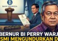 Perry Warjiyo Resmi Mundur dari Jabatan Gubernur BI, Destry Damayanti Ditunjuk Jadi Plt