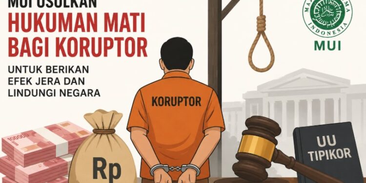 MUI Usulkan Hukuman Mati bagi Koruptor, Dinilai Perlu untuk Beri Efek Jera dan Lindungi Negara