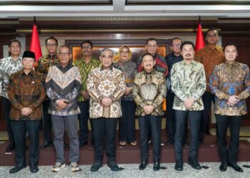 Silaturahmi Kebangsaan Pimpinan MPR RI ke Mahkamah Konstitusi Bahas Sidang Tahunan dan Penguatan Tafsir Konstitusi