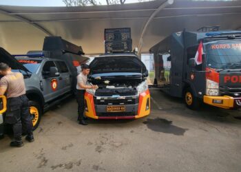 Ditpamobvit Korsabhara Baharkam Polri, Gelar Pengecekan Kendaraan Dinas dan Almatsus untuk Pastikan Kesiapan Operasional